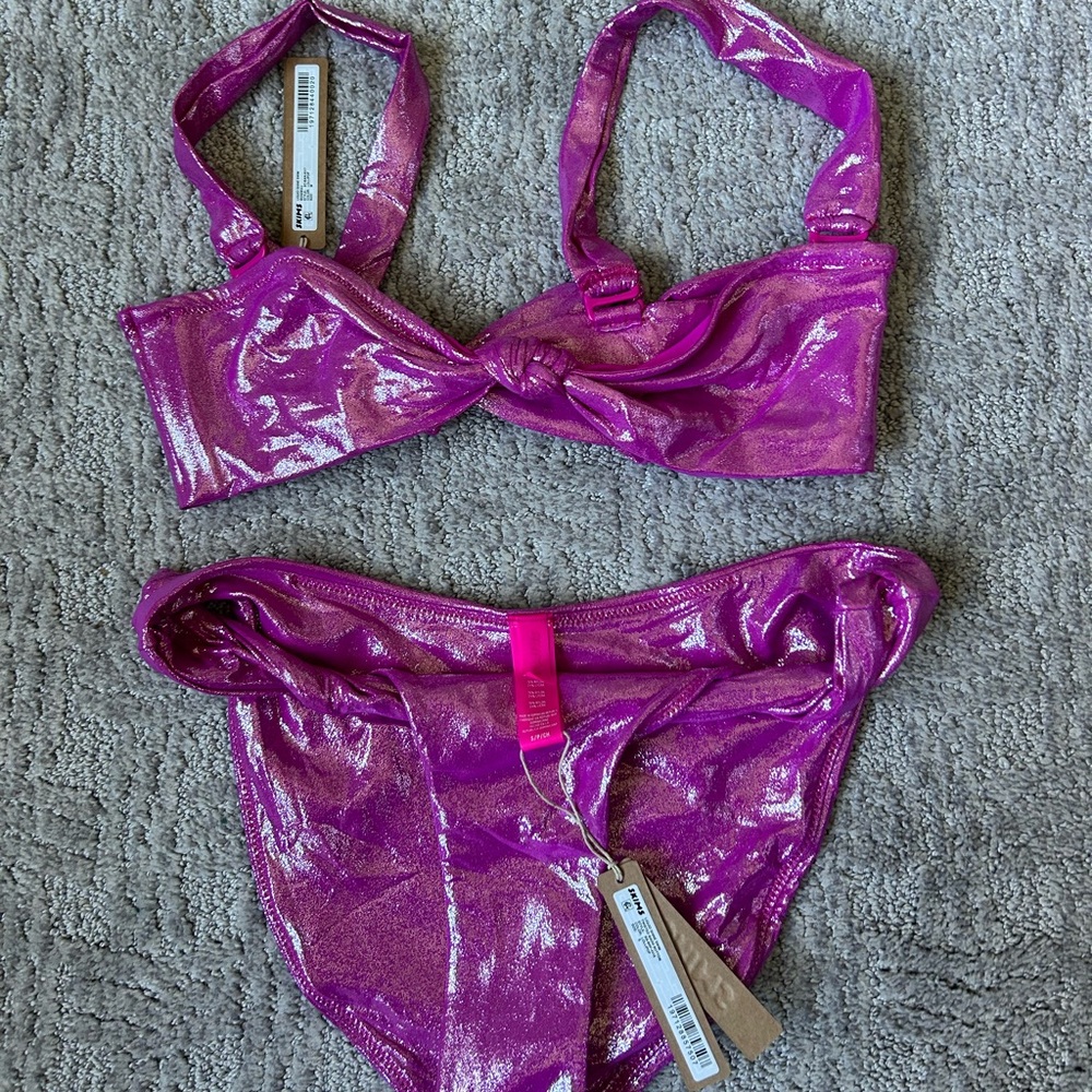 Skims Suit Set, bottom S, Top M, brand new with tags